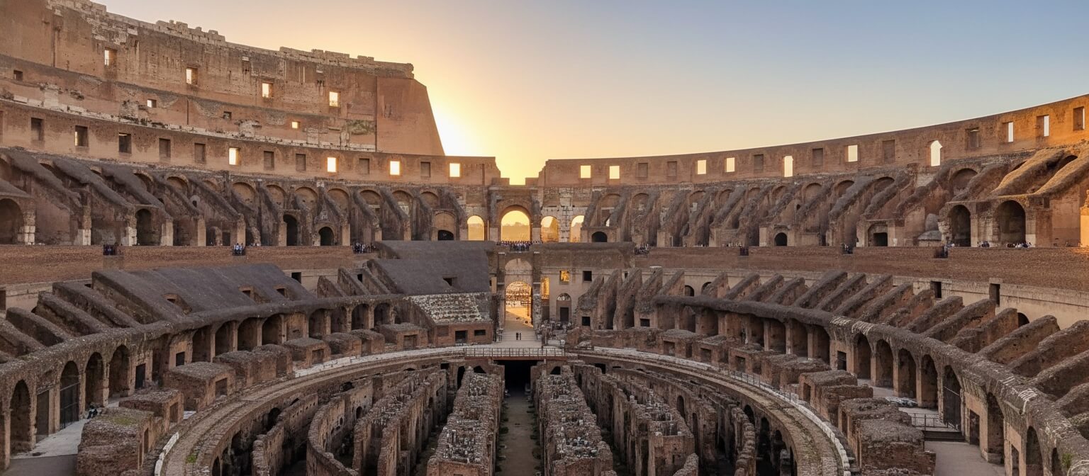 Coliseo Romano al amanecer